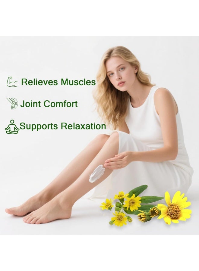 Nerve Relief Magnesium Cream, Total Relief Magnesium Cream with Arnica and MSM for Muscle Relaxation, Soothing Relief & Relaxation, Deep Hydration(50G) - Image 5